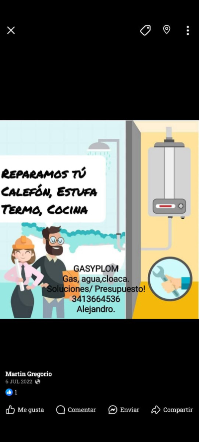 Martin gregorio - Plomero ISOPLUS